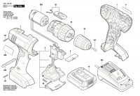 Bosch 3 601 JA8 401 GSR 1440-LI Cordless Drill Driver 14.4 V / GB Spare Parts GSR1440-LI